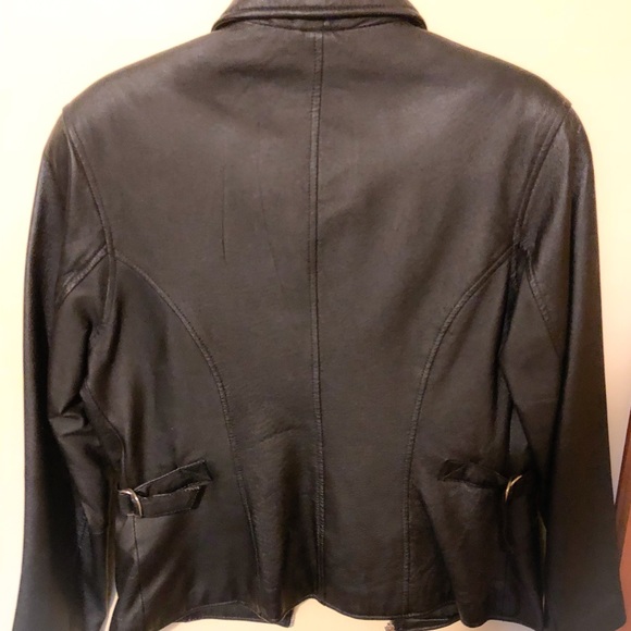Vintage Ladies Black Wilsons Leather Jacket - Picture 3 of 3